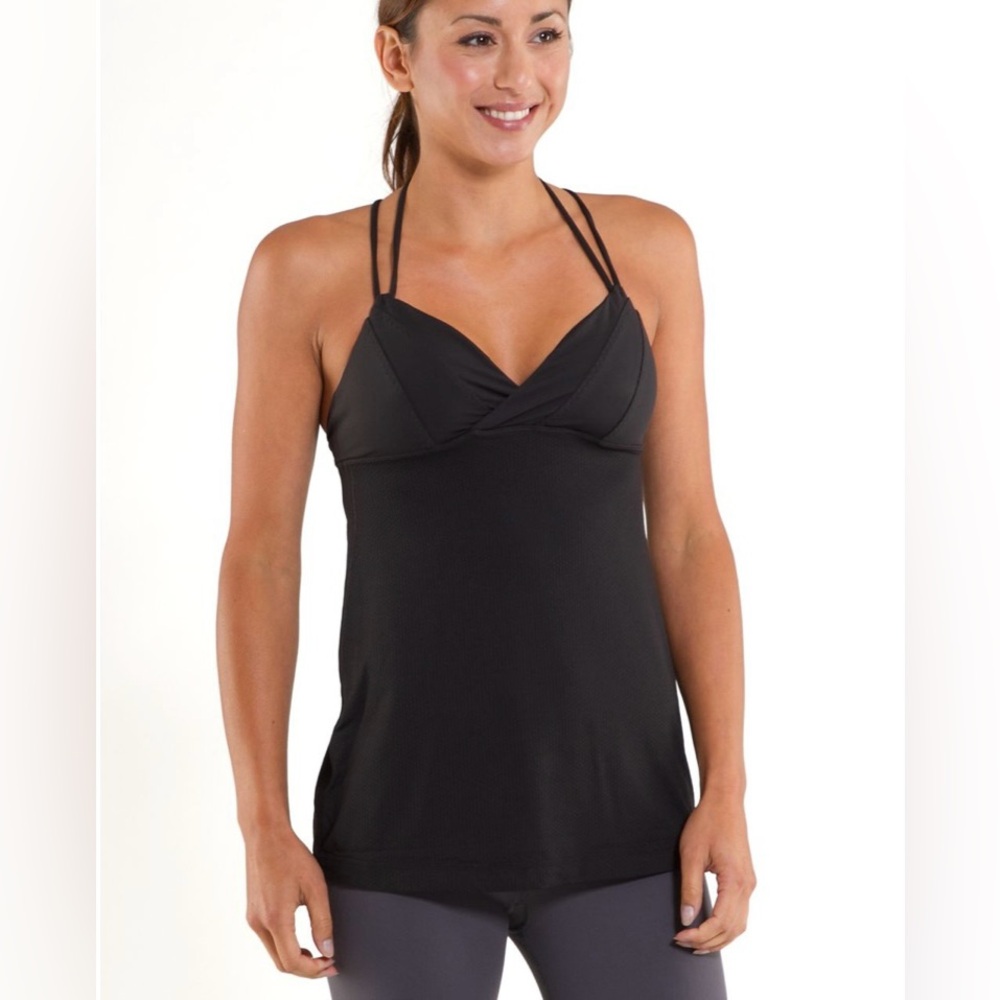 lululemon athletica Black Strappy Tank Top